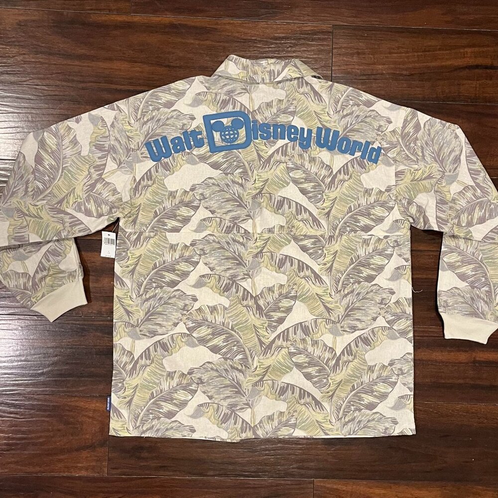 Disney Spirit Jersey Long Sleeve Floral Button Up